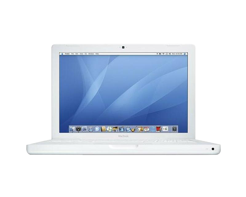 image illustrative d'un ordinateur MacBook 2008 blanc