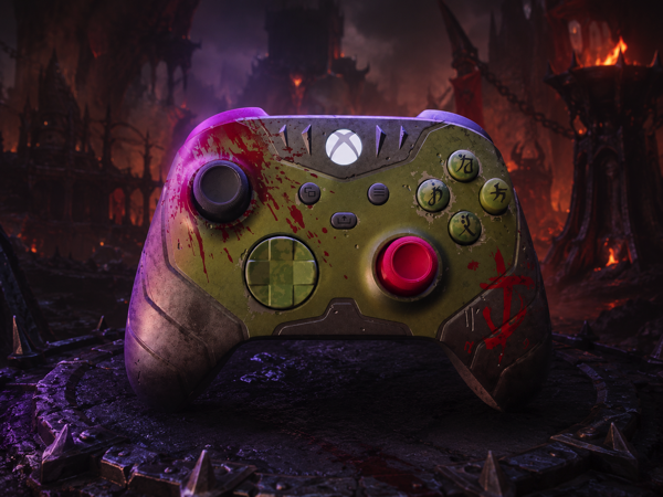 image illustrative d'une manette de jeu Xbox Doom The dark Age